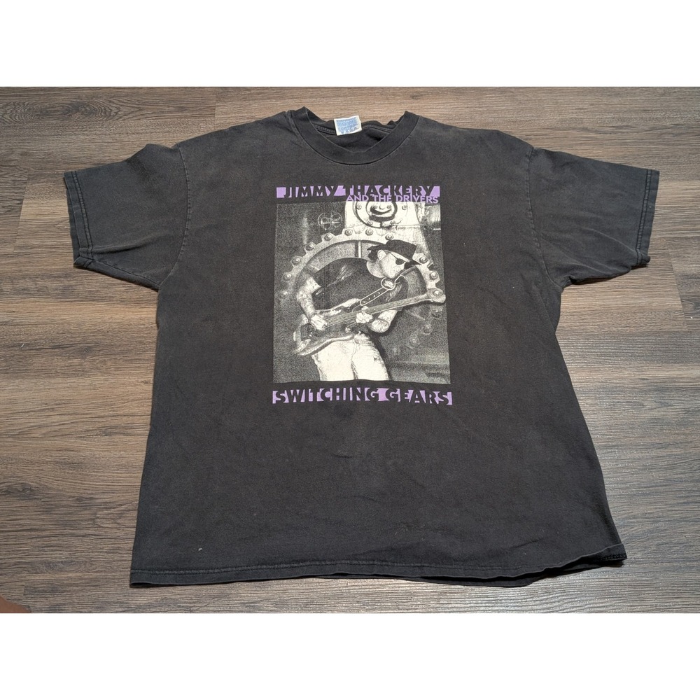 Vintage Jimmy Thackery and the Drivers Switching‎ Gears T Shirt XL Hanes Beefy T